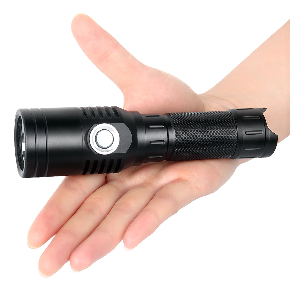 UniqueFire USB Rechargeable 1602 Handheld Flashlight XPL LED Brightest 1000 Lumens Water