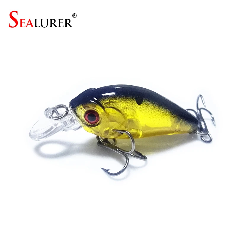 

SEALURER Mini Crankbaits 4.5CM 3.5G With 8# Hooks Fishing Floating Minnow Lures Plastic Wobbler Hard Baits Swimbaits