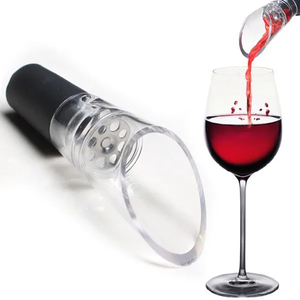 500pcs New White Red Wine Aerator Pour Spout Bottle Stopper Decanter