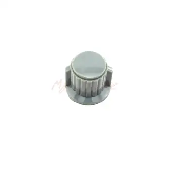 

5Pcs 4mm Shaft Insert Dia Brass Potentiometer Control Knobs Gray 20X18MM