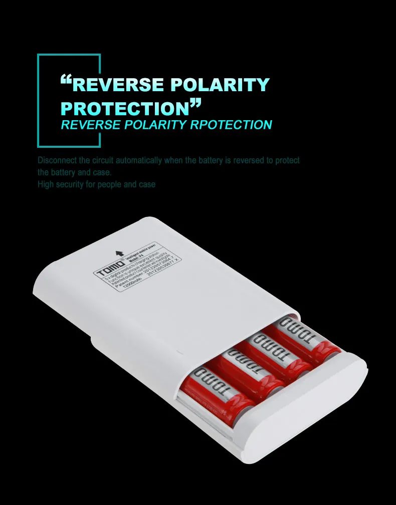2019 Tomo P4 Battery Charger 4 Slot 3.7V 18650 Battery Chargers Dual USB Portable Batery Charger DIY Powerbank Box Drop Shipping