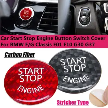 

Carbon Cover Stricker Type Car Start Stop Engine Button Switch For BMW F/G Classis F01 F02 F10 F20 F30 F48 G30 G37 G38