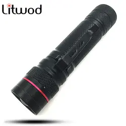 Litwod Z20G58 Новый светодиодный фонарик факел XM-L T6 3800LM Алюминий Водонепроницаемый зум 5 режимов 18650 Перезаряжаемые Батарея автомобильное