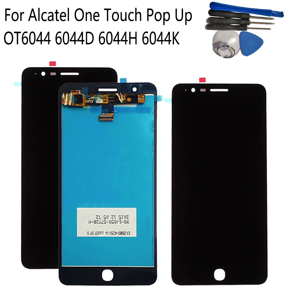 

New 5.0" For Alcatel OneTouch Pop Up OT 6044 OT-6044D LCD Display Touch Screen Digitizer Assembly Repair LCD Screen Toouch