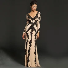 Reichhaltiges V-ausschnitt Voll Backless Appliques Chiffon Bodenlangen Keine Gerade Abendkleider Neue 2016