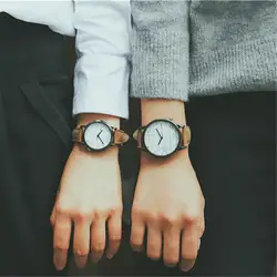 Горячая Мода Креативные часы Для женщин Для мужчин уникальный набор геометрические узоры кварцевые часы влюбленных Наручные часы relogio