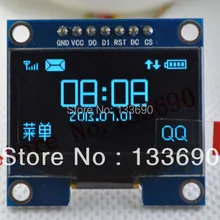 1,3 дюймов 128X64 oled-дисплей Модуль синий на черный 3-провода SPI 4 провода SPI IIC интерфейс SH1106 драйвер синий OLED