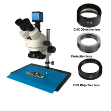 3.5X 7X 45X 90X Continue binocular zoom Trinocular stereo microscope 13MP HDMI VGA digital video microscope camera 3.5X 7X 45X 90X Continue binocular zoom Trinocular stereo microscope 13MP HDMI VGA digital video microscope camera
