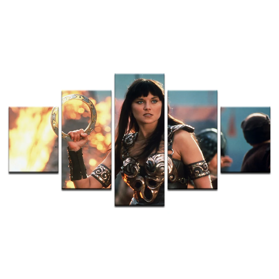 

Modular Posters HD Printed Canvas Pictures Frame Living Room Wall Art 5 Pieces Xena: Warrior Princess Painting Home Decor