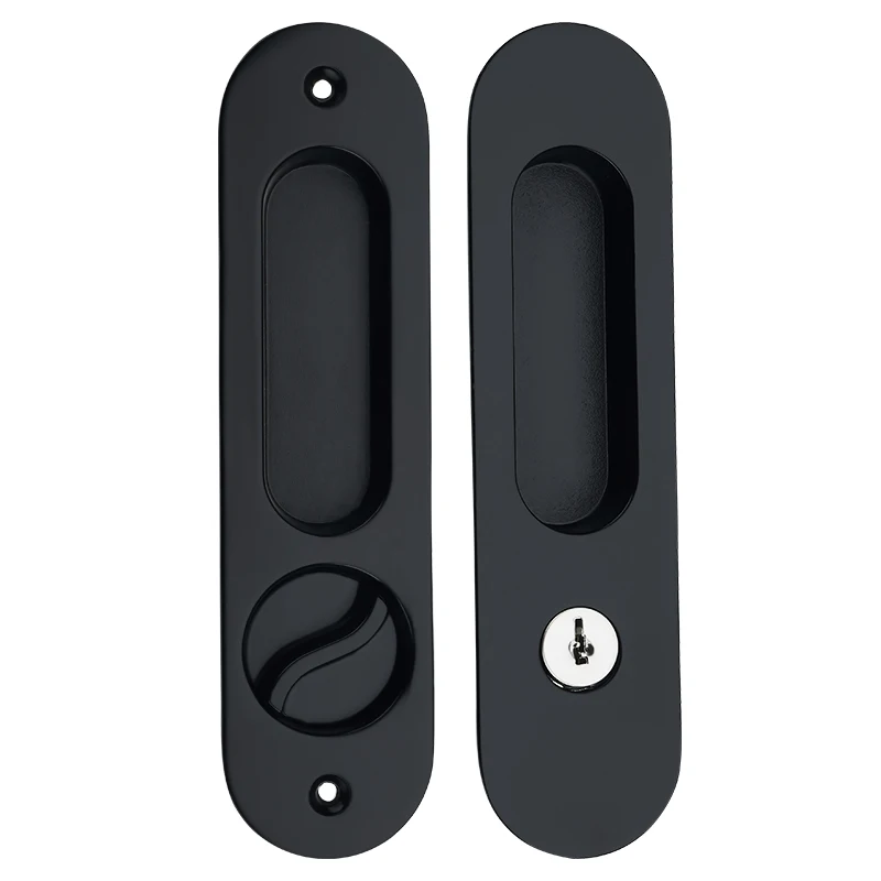 

interior door lock Black solid space door locks Continental bedroom minimalist cylinder security locks Packages