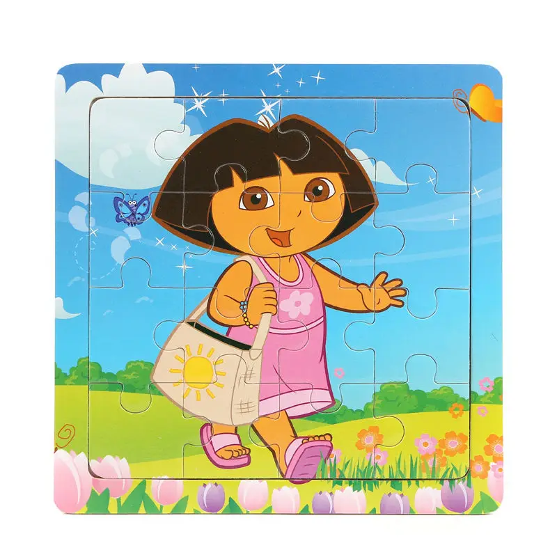

3D Wooden paper Jigsaw Puzzles Toys for Children Masha and Bear Dora Bear Puzzles Kids Toys Baby Toys Educational toys Puzzels
