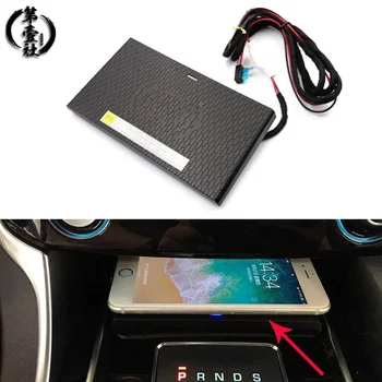 

Car QI wireless charging phone charger center console charging case panel for iPhone 8 X XS For Jaguar XF XE XFL F-PACE