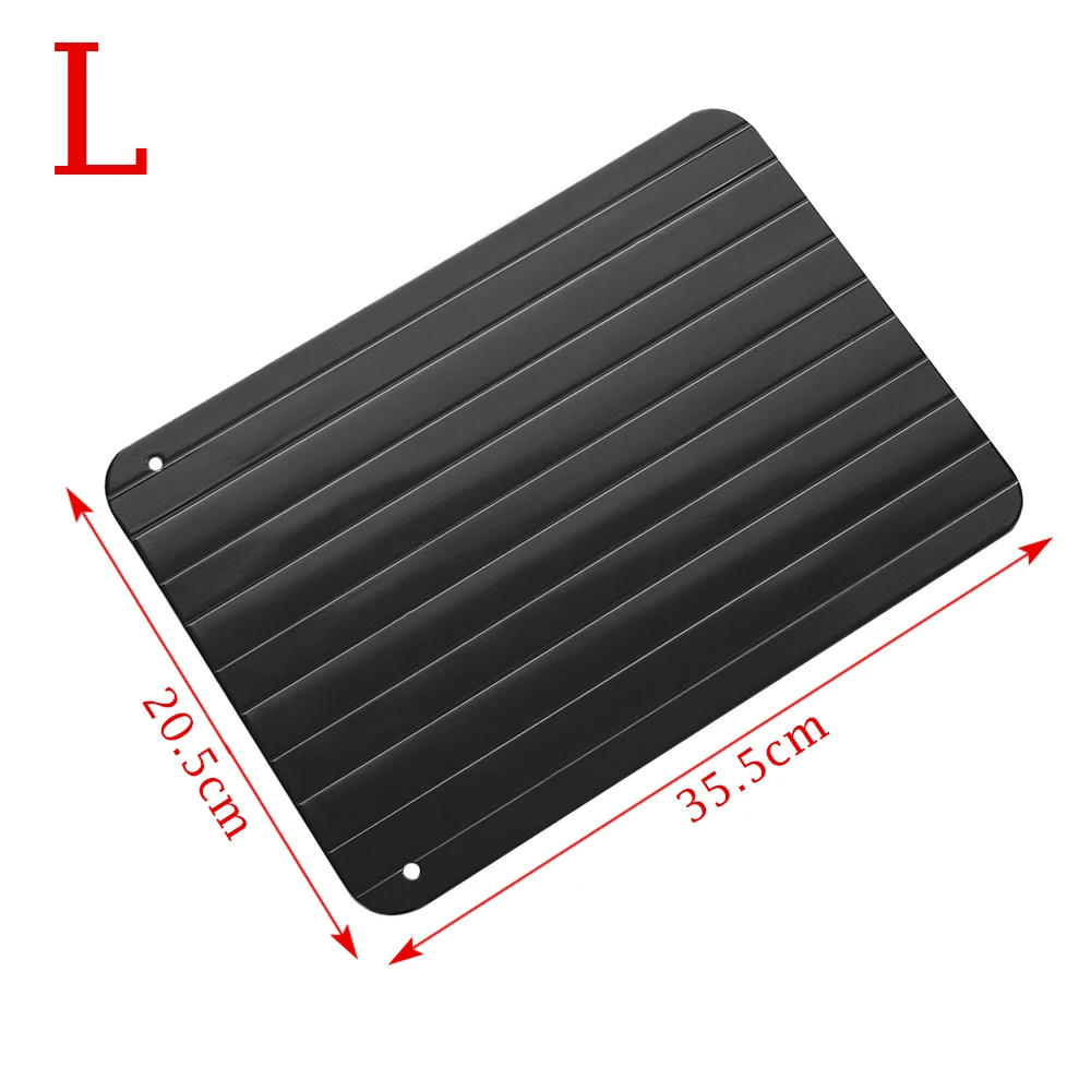 1Pc New Hot Sell Magic Metal Plate Defrosting Tray Safe Fast Thawing Frozen Meat Defrost Kitchen Tool Defrost frozen food within