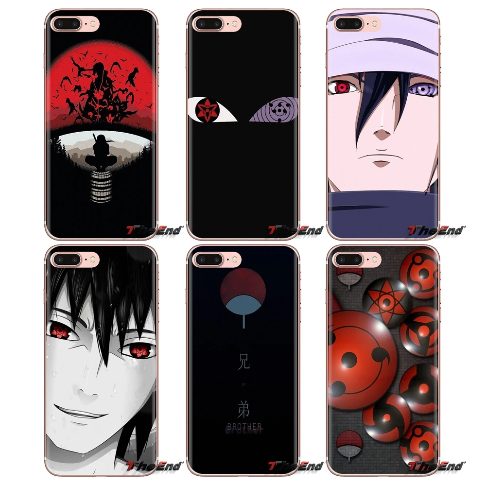 Soft Transparent Cases Covers Naruto Mangekyou sharingan For iPod Touch Apple iPhone 4 4S 5 5S SE 5C 6 6S 7 8 X XR XS Plus MAX |