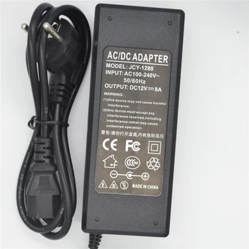 

NEW LED Power Supply adapter for Led Strip 12V 8A LED transformer EU Plug 5.5mm x 2.1mm for LED CCTV