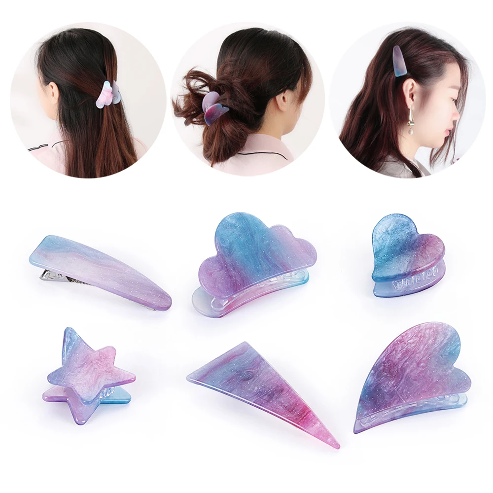 Vintage Series Geometrical Triangle Hairpins And Grasp Clip Woman Fashion Personality Temperament Hair Clip Hair Accessories