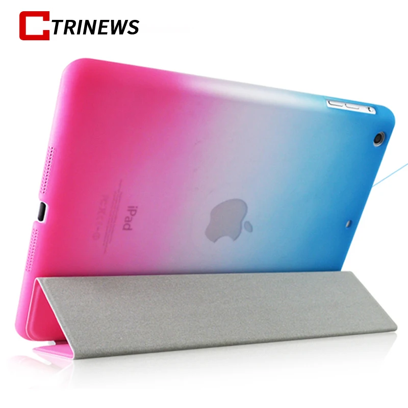 

CTRINEWS Smart Flip Case For iPad 2 3 4 Luxury Gradient Color PU Leather Cover For iPad 4 Tablets Case Stand Auto Sleep / Wake
