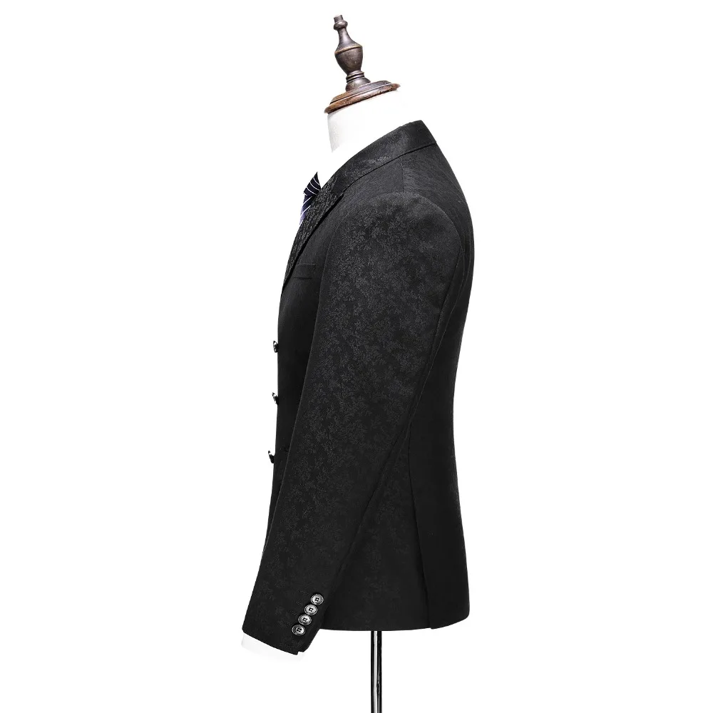 2018 Bussines Breasted Suit Men's Slim Fit Wedding Dress Suit 