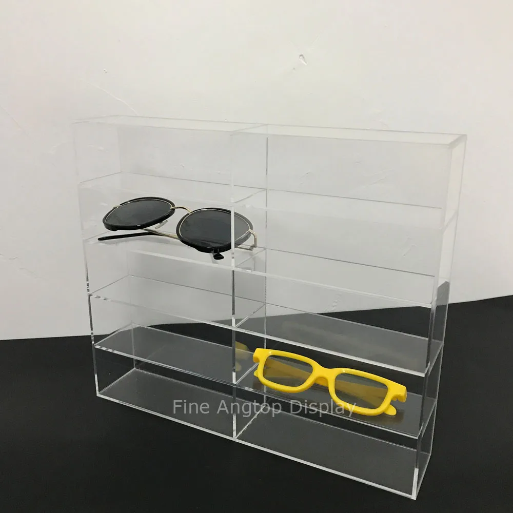 CLEAR ACRYLIC SUNGLASSES & SPECTACLE DISPLAY MEDIUM STANDS  SET OF 5 NEW 