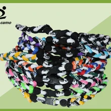 Оптом titanium 3 Подвески на веревке titanium магнитный баланс спортивные пользовательские колье 16/18/20/22 дюймов 200 шт./лот