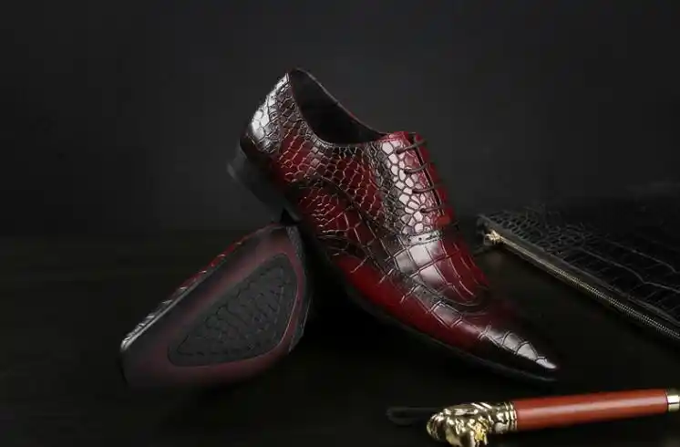 formal shoes red colour