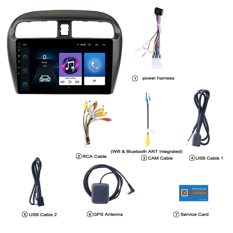 Top 9 inch 2.5D IPS Tempered HD multi-touch screen Android 8.1 NAVI for Mitsubishi mirage attrage 2012-2018 USB WIFI support SWC 5