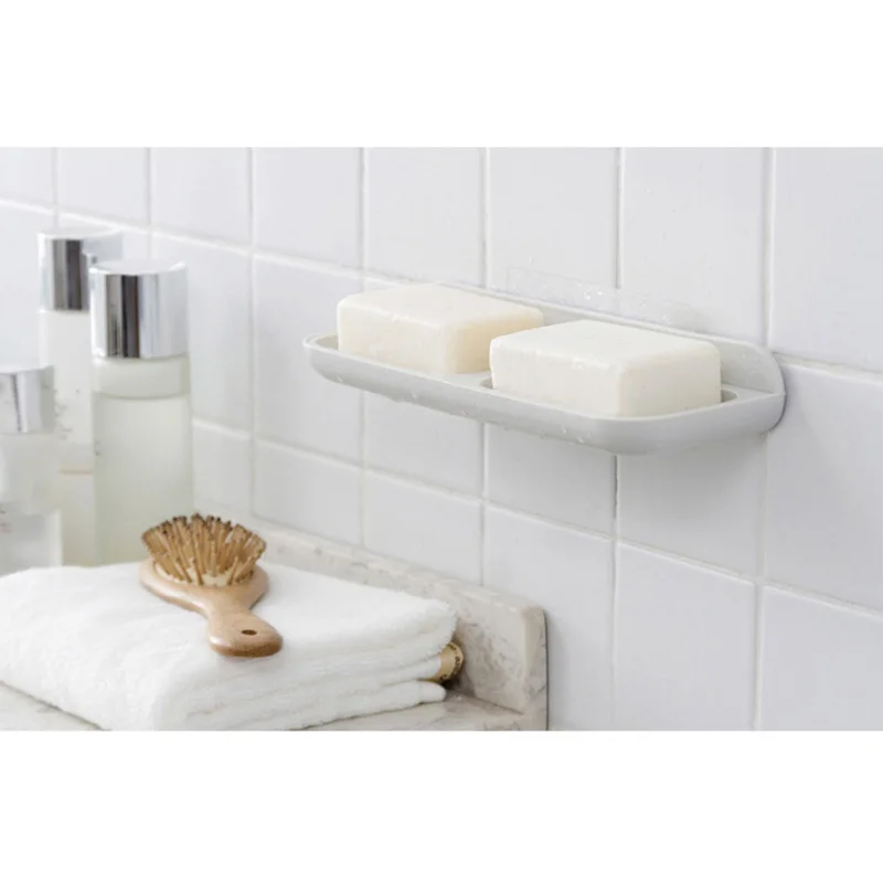 

Suction Cup Soap Holder Wall Mounted Draining Soap Dish for Bathroom Kitchen 66CY