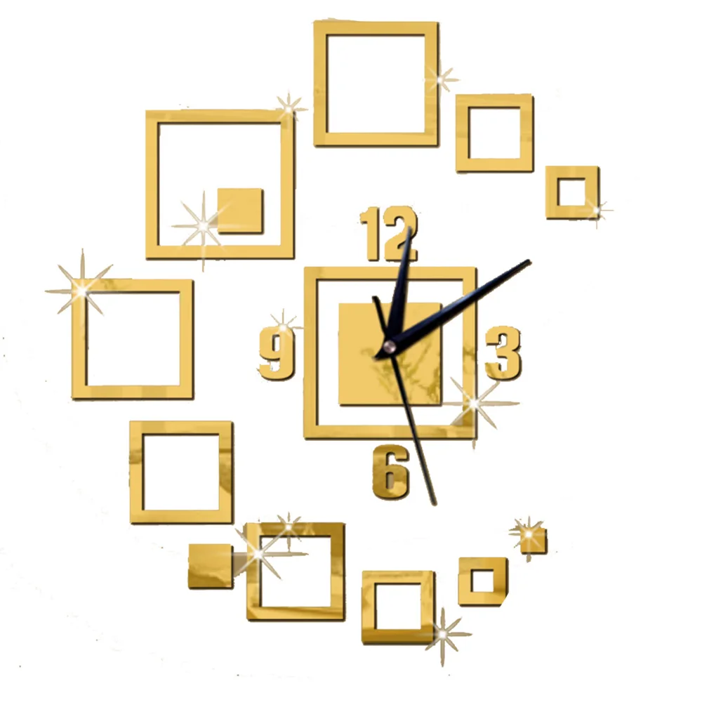 

1X Environmental Protection Wall Sticker Wall Clock Acrylic Clock Acrylic Wall Clock For Surface Decoration 55*45cm