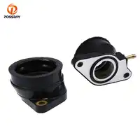POSSBAY Motorcycle Carburetor Manifold Interface with O-ring Adjuster for Yamaha SZR660 1995-1997 MZ/MUZ Baghira 660 1998-2006