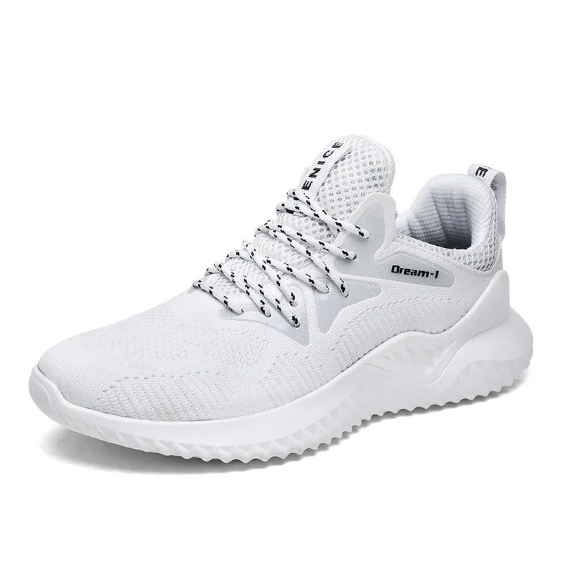 

hot sale 2018 four seasons male sneakers for adults Breathable Mesh Outdoors Lightweight jogging footwear running shoes for man
