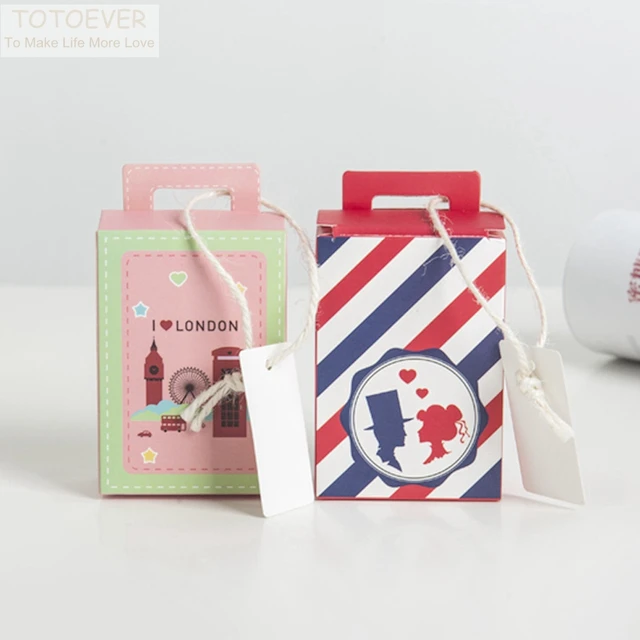 50 Pcs Lot Traveling Case Suitcase Candy Box Bags For Wedding Guest 50 Pcs Lot Traveling Case Suitcase Candy Box Bags For Wedding Guest