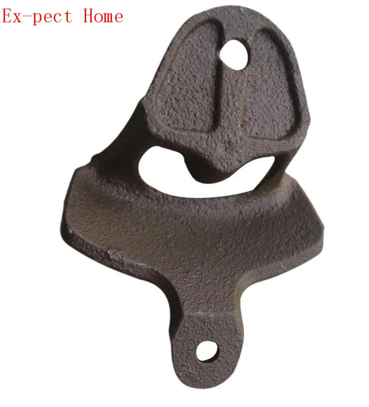 

200PCS Wall Opener Hanging Hook Beer Bottle Openers Mount Copper Cap RUSTIC CAST IRON CAFE BAR WALL OPEN HERE Metal Retro