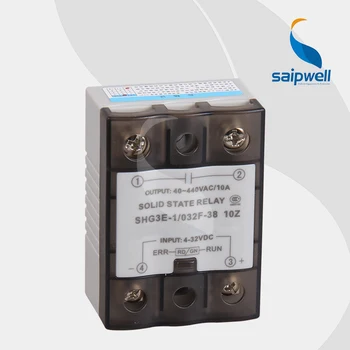 

DC Control AC 10A Single-phase Relay SSR -DA / Solid State Relay with Thermal Protection (SHG3E-1/032F-38 10A)