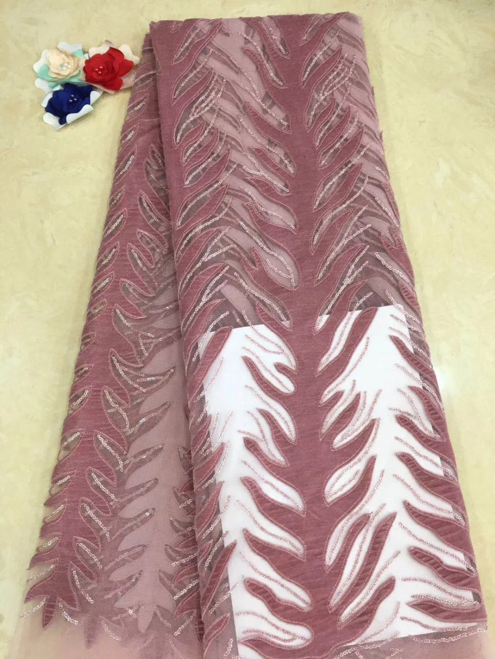 

French lace fabric 5yds/pce by dhl branch patterns velvet fabrics for women event party dress 2019 high quality new designs