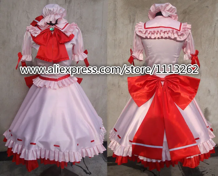 

Free Shipping Touhou Project Remilia Scarlet Delux Cosplay Costume Custom Made for Christmas customized any size