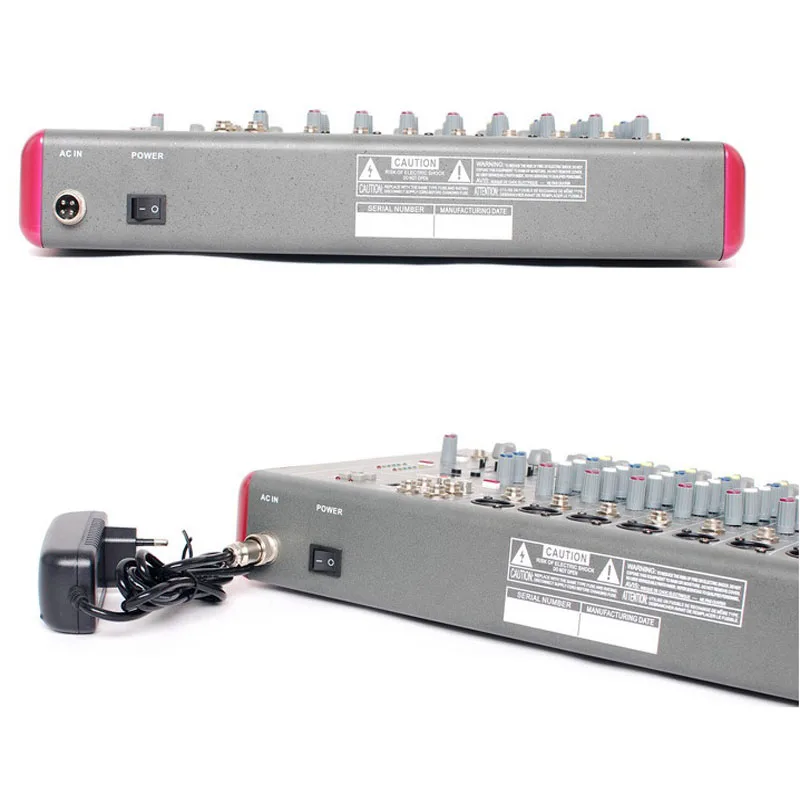 Mini Audio Mixer GT60 Small Mixing Console 6