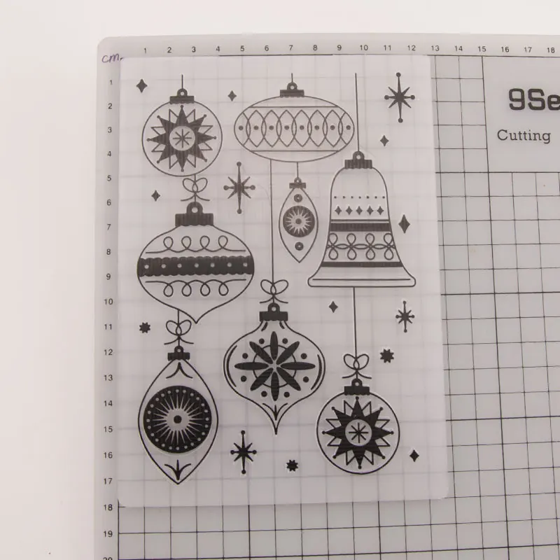 

12.7x17.8cm Christmas Bell Lantern Embossing Folders Plastic Embossing Folder For Scrapbooking DIY Photo Album Card Xmas