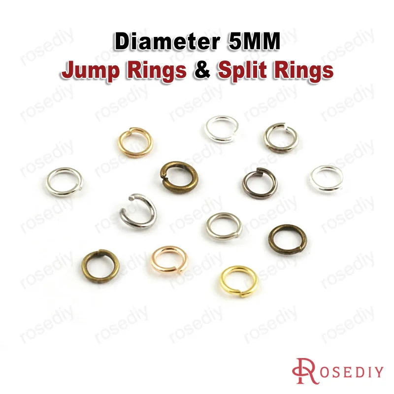 

Wholesale Diameter 5mm Wire Thickness 0.5mm 0.7mm 0.8mm Metal Jump Rings Diy Fashion Jewelry Findings (JM3401)