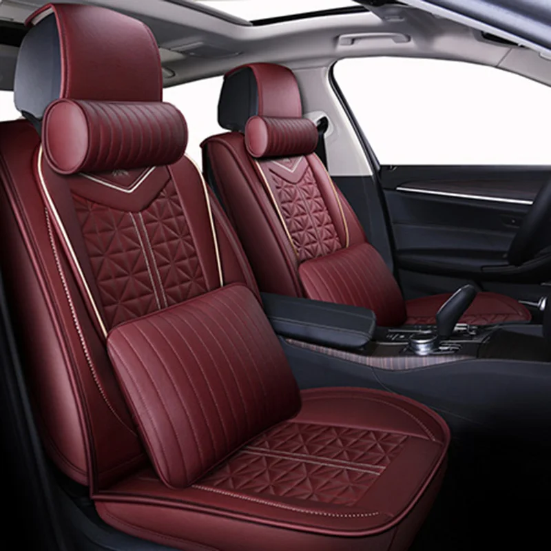 

WLMWL Universal Leather Car seat cover for Dodge all models caliber journey caravan aittitude car styling accessories
