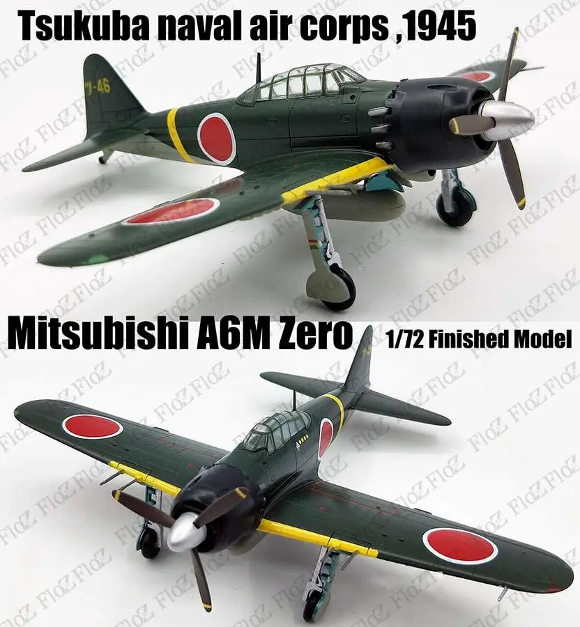 

WW2 Mitsubishi A6M5c Zero Tsukuba classic war plane aircraft non diecast Easy model
