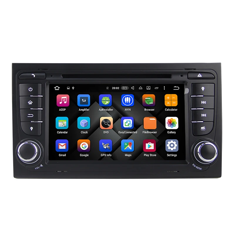 Clearance 7" Android 8.0 Car Multimedia Stereo GPS Navigation DVD for Audi A4 Seat Exeo S4 RS4 8E 8F B9 B7 RNS-E 2002 2003 2004 2005 2006 2