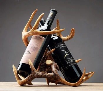 

Creative Home Decorations Ornaments Living Room American Home Porch European Wine Cabinet Wine Rack Display Resin Crafts