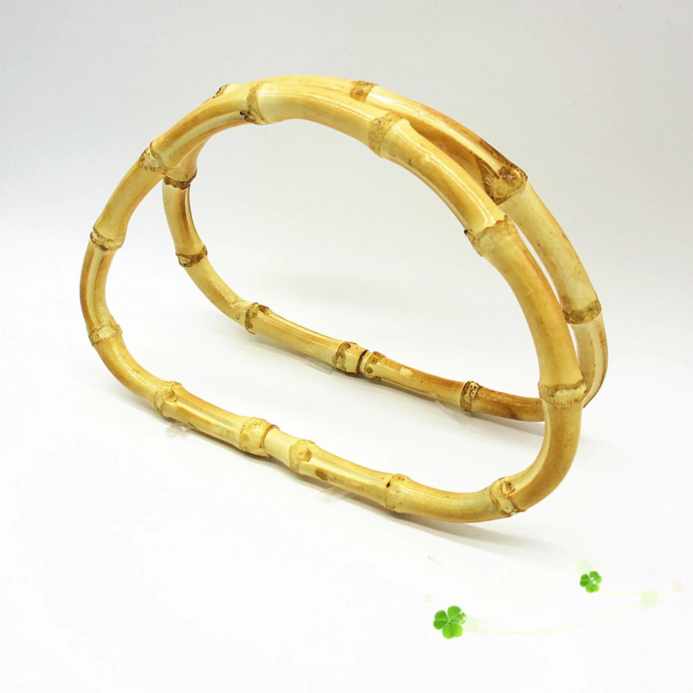 1 pc Round Bamboo Bag Handle for Handcrafted Handbag DIY Bags Accessories Good Quality Handbag Handle