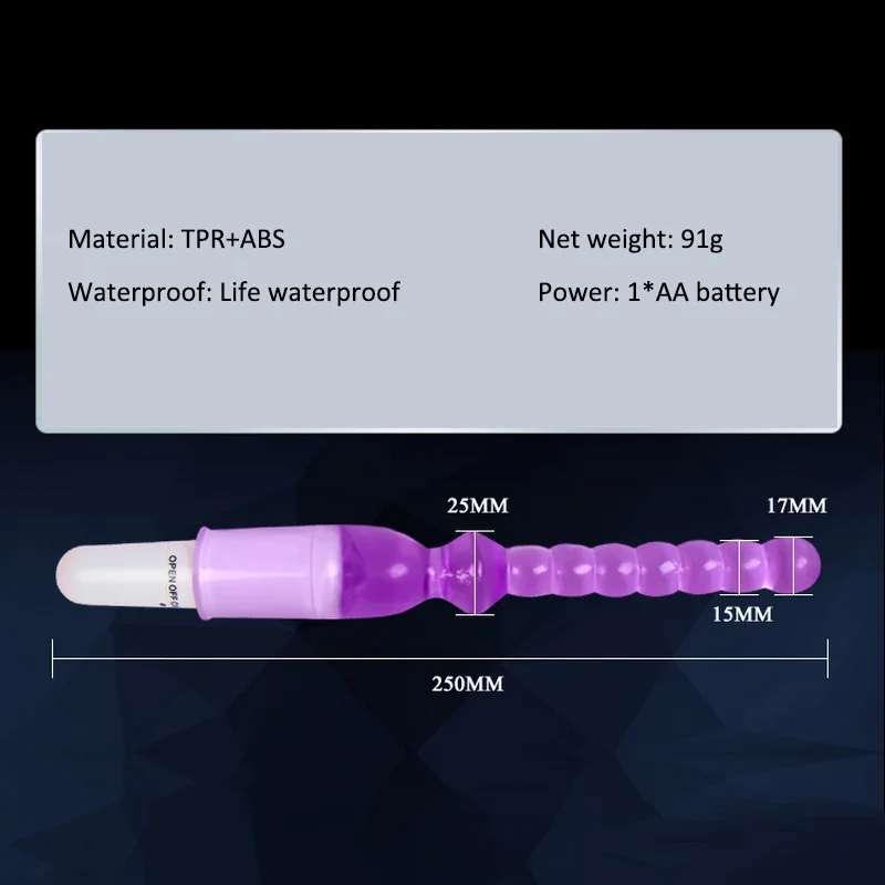 Anal Plug Vibrator Sex Toys for Woman Stick Powerful Anal Beads Butt Plugs Anal Stimulation Sex Dildo for Coples Adult Toys (6)