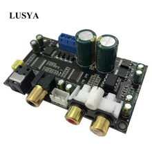 Lusya CS8416 CS4398 цифровой интерфейсный модуль DAC плата оптический коаксиальный вход, DAC декодер плата 24 бит 192 к AC 12 В A1-001