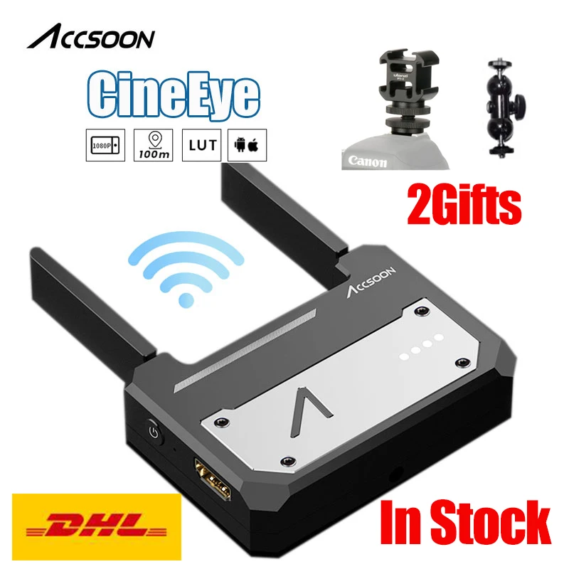 

Original Accsoon CineEye HDMI 5G Transmission FullHD via Wifi to up to 4 Smart Devices For A1-S A1 Pro Gimbal Sony DSLR Cameras