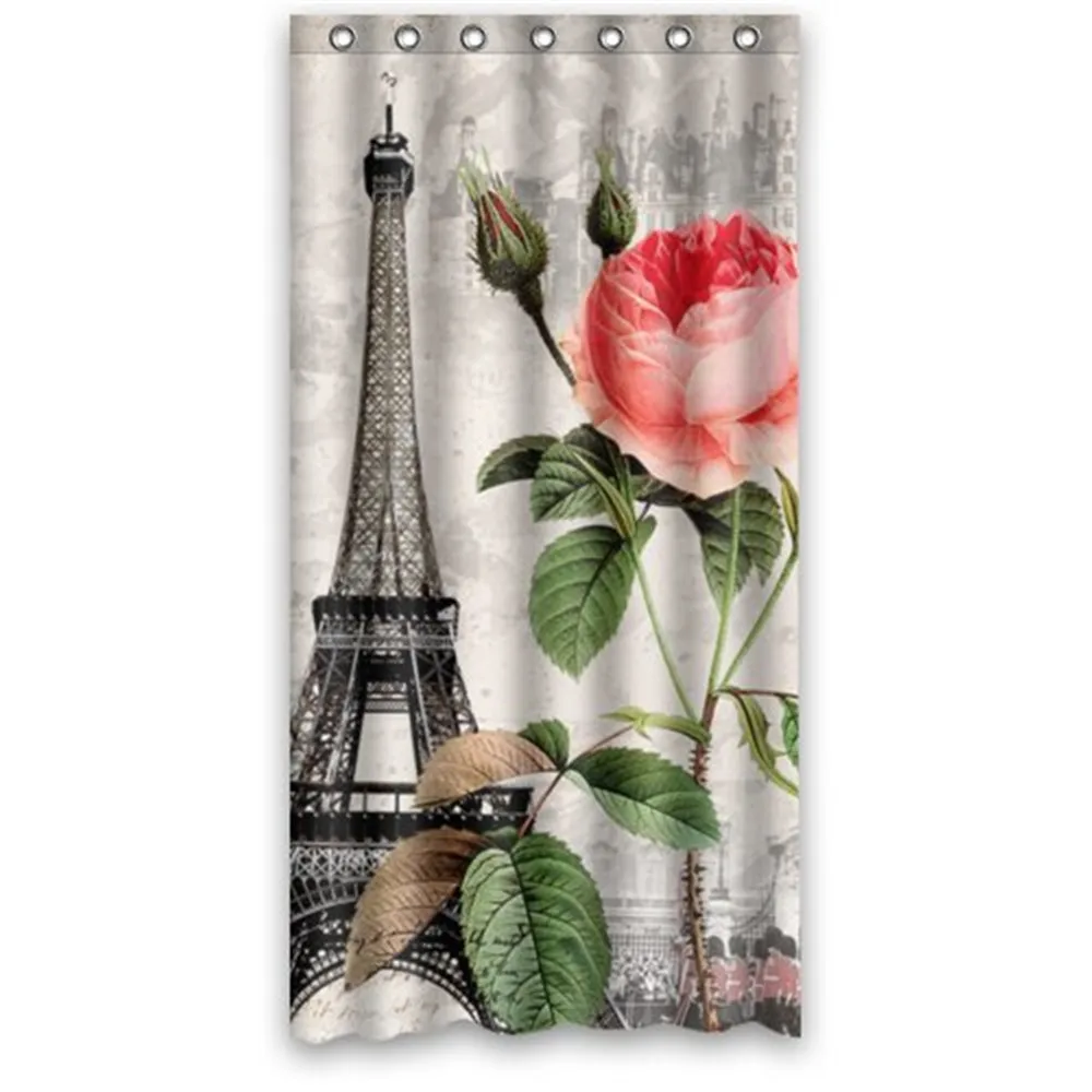 

Paris Eiffel Tower Decorative Home Decor and Bathroom Shower Curtain