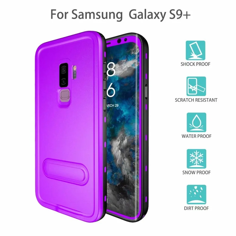 30 шт./партия для samsung Galaxy S9/S9 Plus/S8/S8 Plus подводный чехол Redpepper IP68 Водонепроницаемый чехол Чехол из термопластика с подставкой