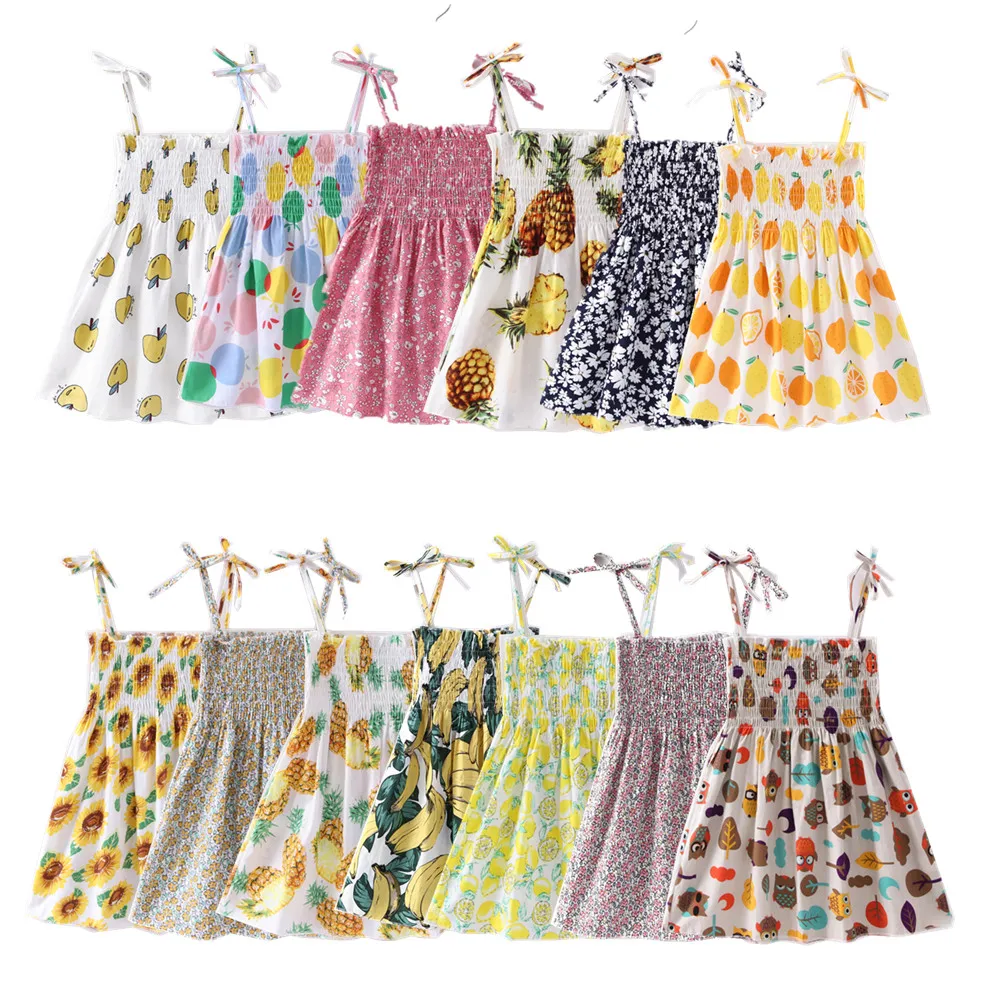 

1-7Y Kids Girls Dresses Summer Children Birthday Clothes for Girl Princess White Dress 2 3 4 5 6 7 Years Toddler Cotton Clothing