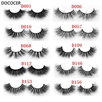 

1 pair 3D mink eyelash 100% real mink fur Handmade False eyelash crossing lashes individual strip thick lash D05-D21